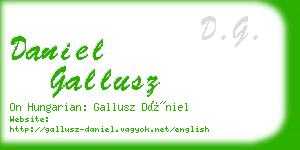 daniel gallusz business card